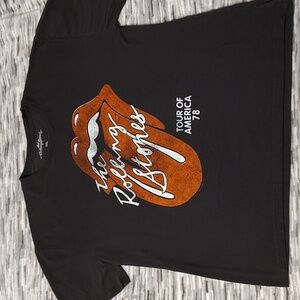 The Rolling Stones Tour of America 78 Black T-shirt Sz XXL